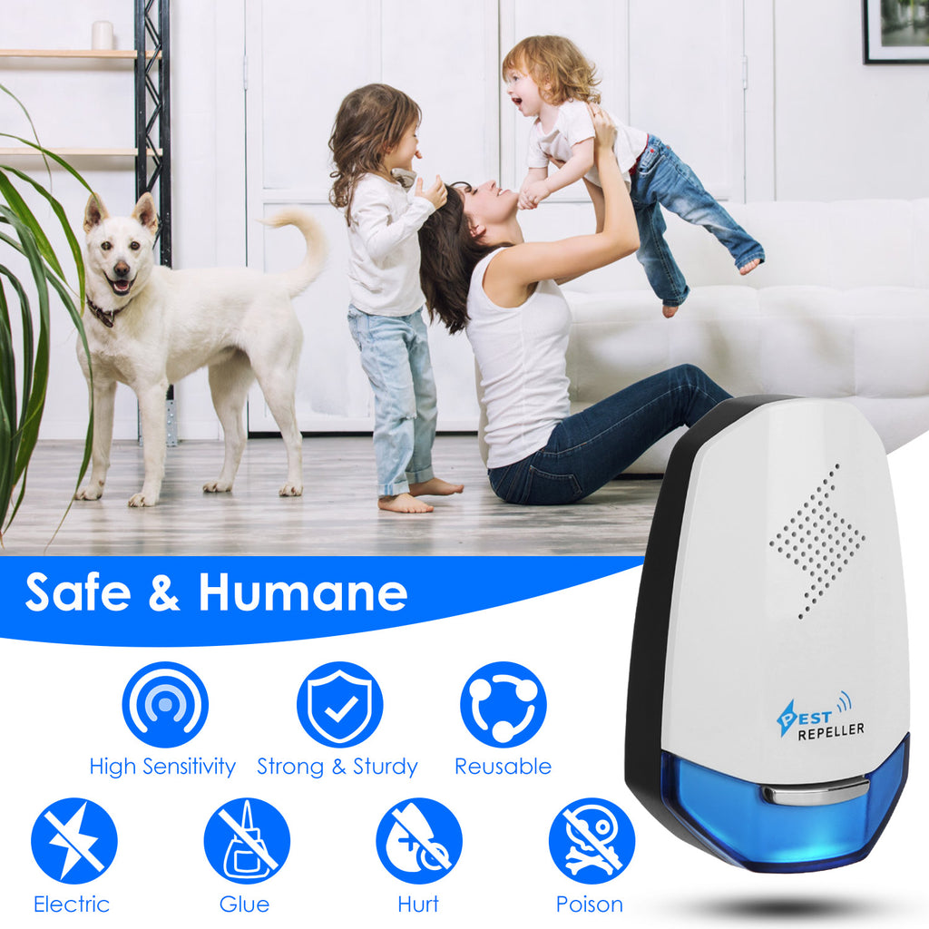 Ultrasonic Pest Repeller (2-Pack) – Quiet, Plug-In Protection