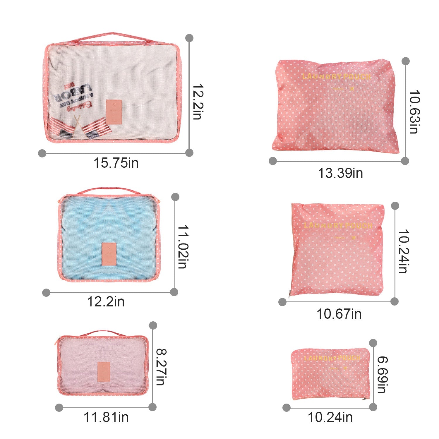 Travel Packing Cube Set (9 Pieces) – Organized Luggage Made Easy