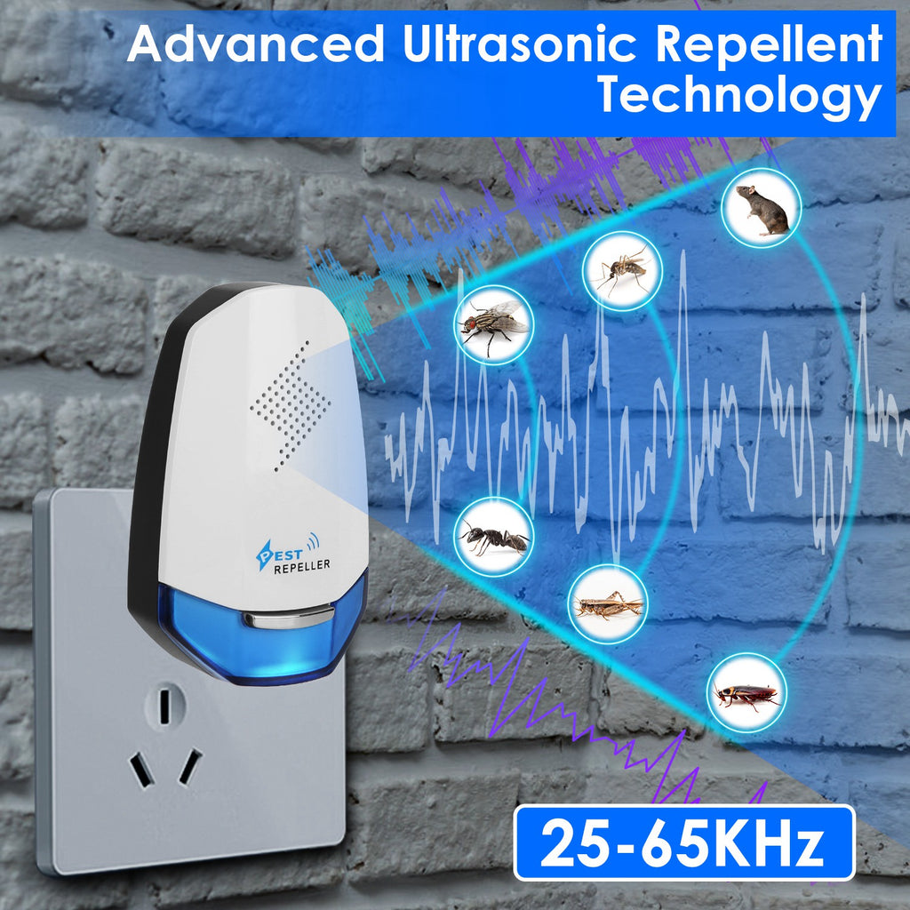 Ultrasonic Pest Repeller (2-Pack) – Quiet, Plug-In Protection