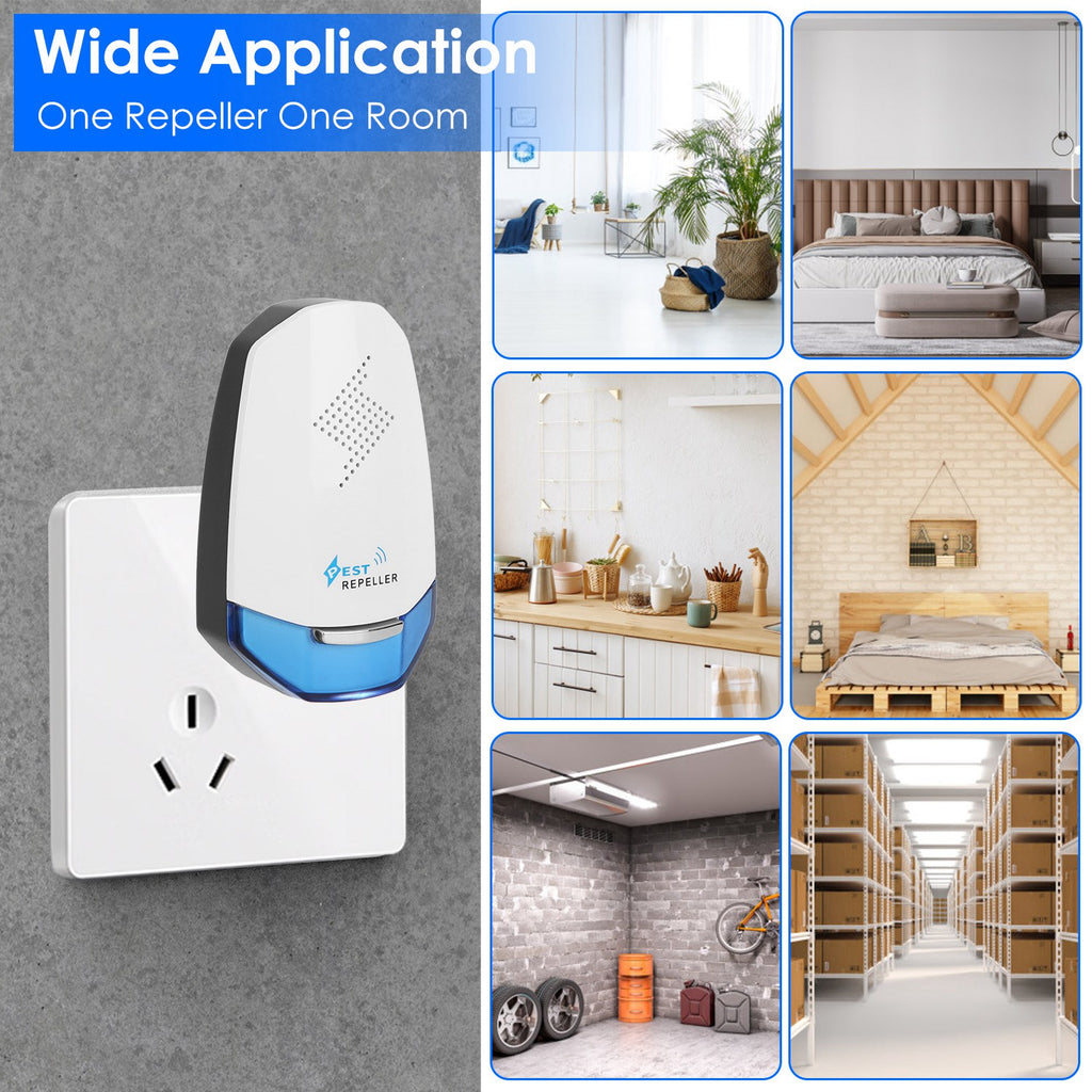 Ultrasonic Pest Repeller (2-Pack) – Quiet, Plug-In Protection
