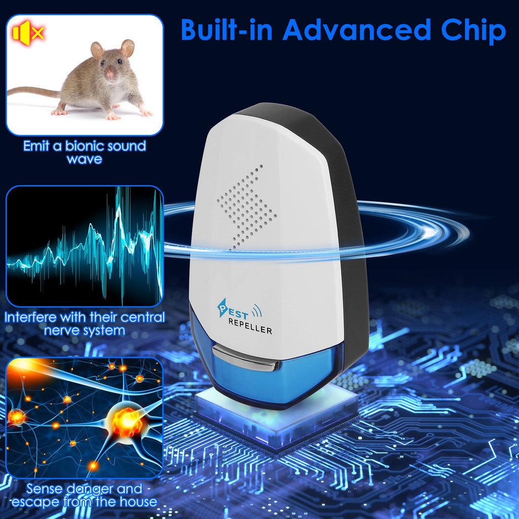 Ultrasonic Pest Repeller (2-Pack) – Quiet, Plug-In Protection