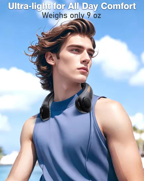 Cooling Neck Fan – Hands-Free Portable Airflow (5 Speeds)