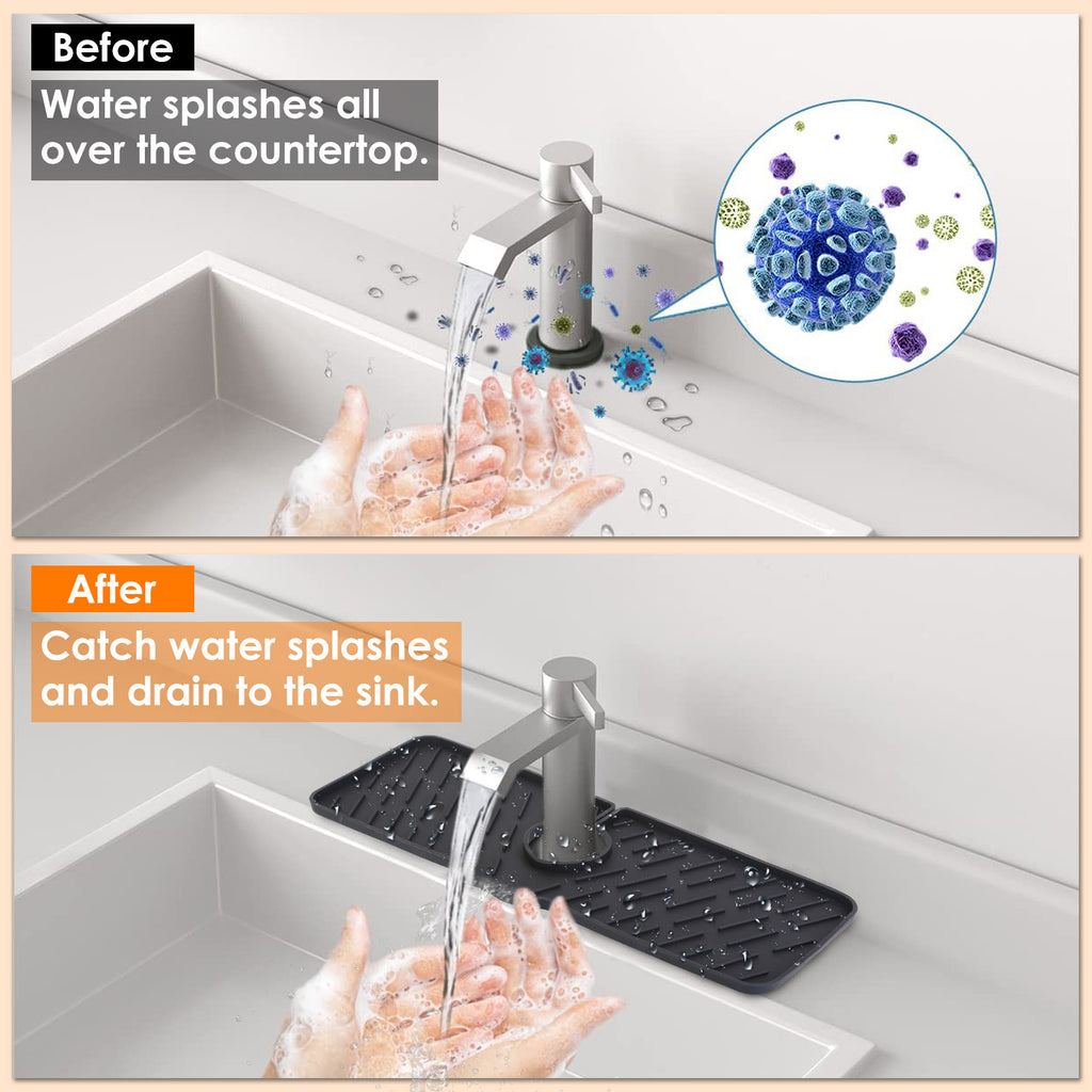 Silicone Faucet Splash Guard – Keep Your Sink Dry & Clean